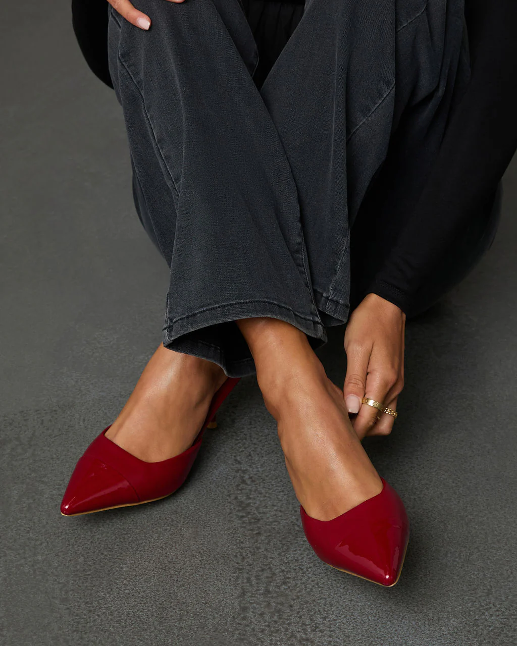 Love Affair Two Tone Pointed Toe Mule