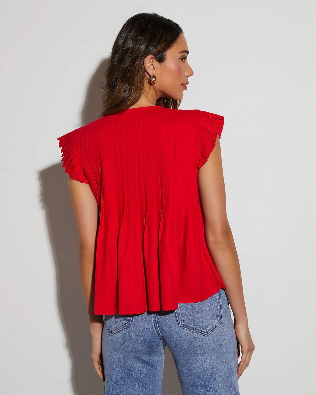 Gina Linen Tie Neck Blouse