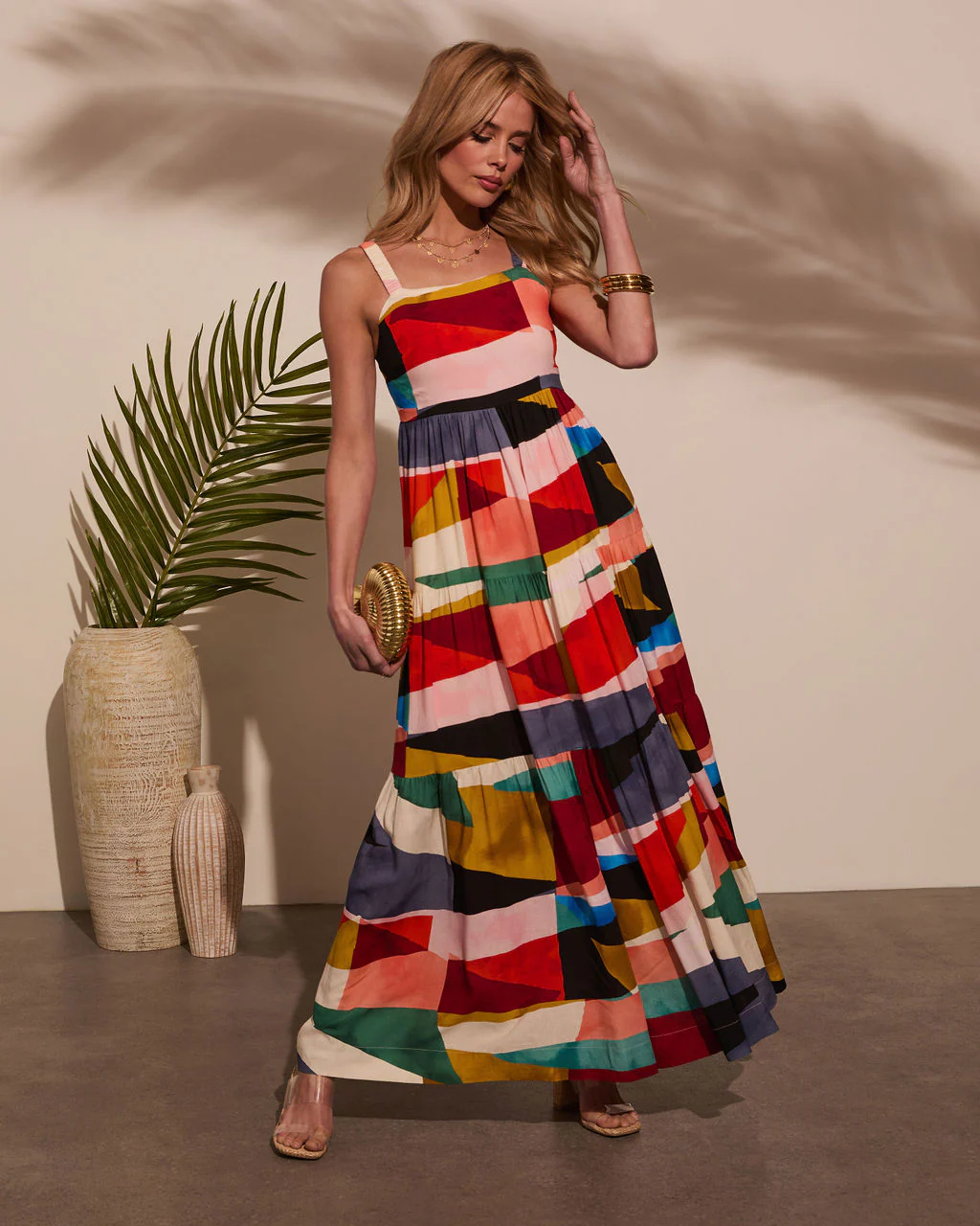 Ceilia A-Line Printed Maxi Dress