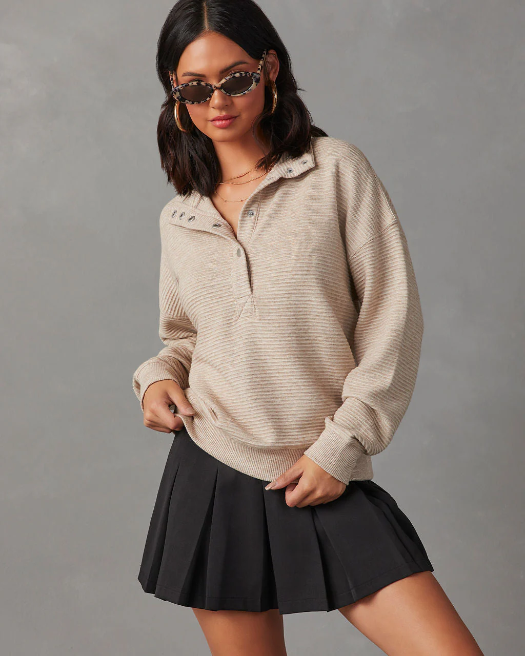 Kinsleigh Collared Pullover Sweater