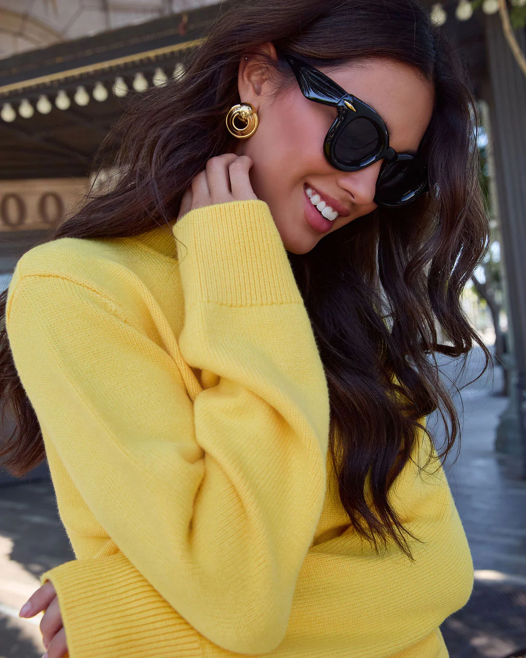 Warm Hugs Mock Neck Sweater