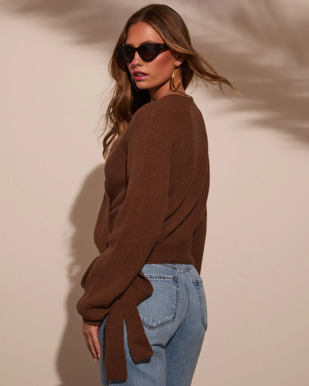 Falcone Surplice Wrap Sweater