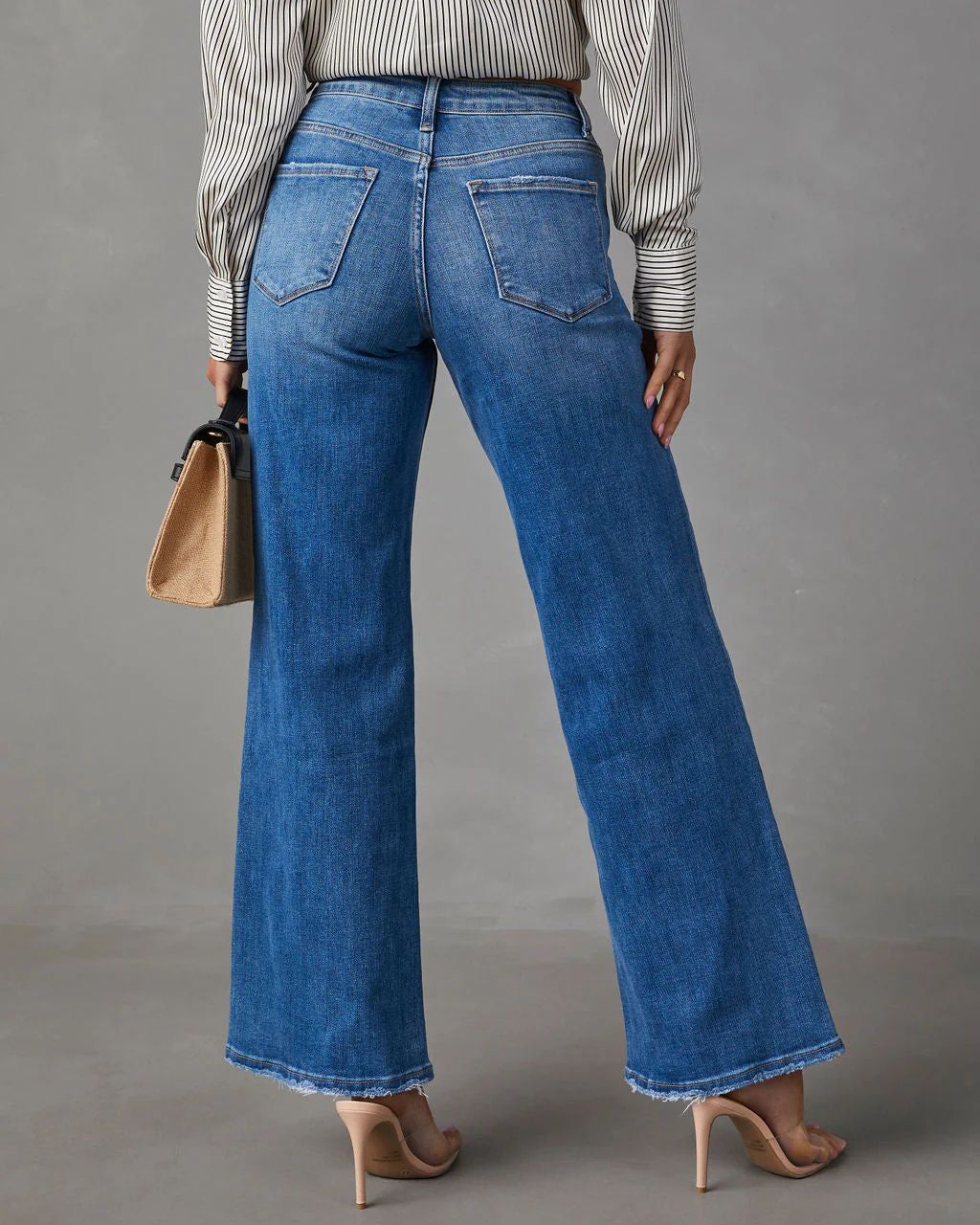 Casual Moves High Rise Wide Leg Jeans