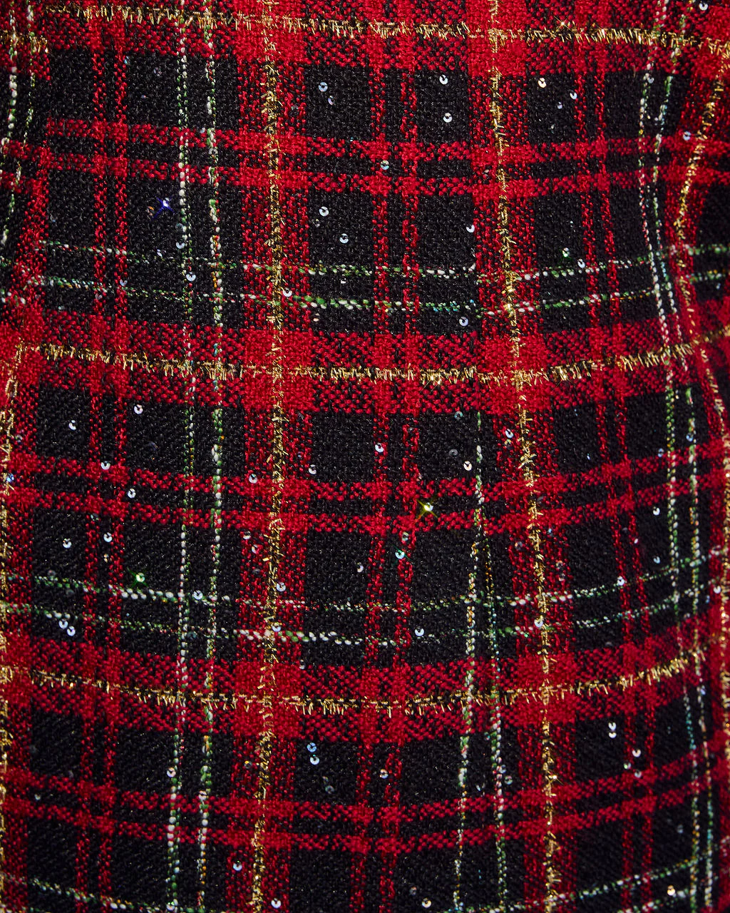 Spirit Of Things Tweed Plaid Blazer