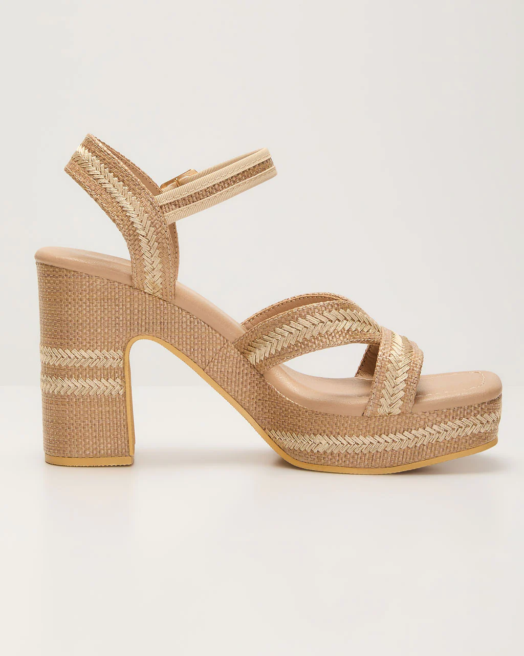 Josefine Embroidery Platform Heels