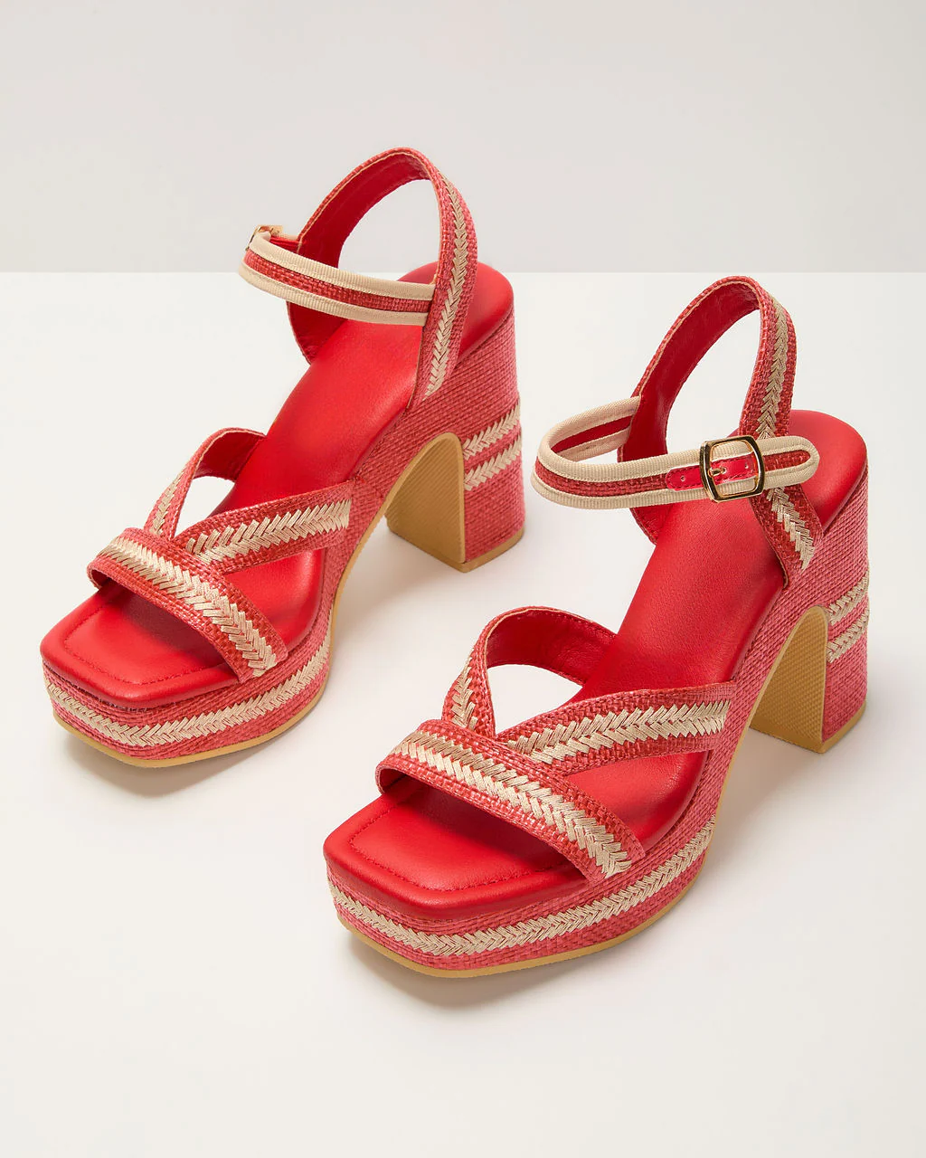 Josefine Embroidery Platform Heels