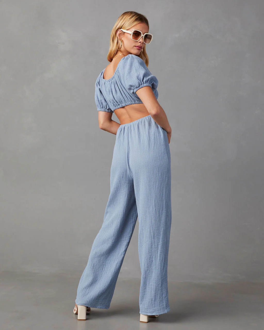 Jhene Cutout Short Sleeve Jumpsuit