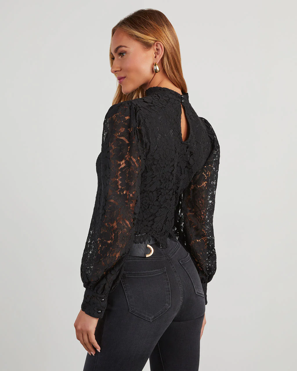 Julietta Lace Scalloped Hem Top