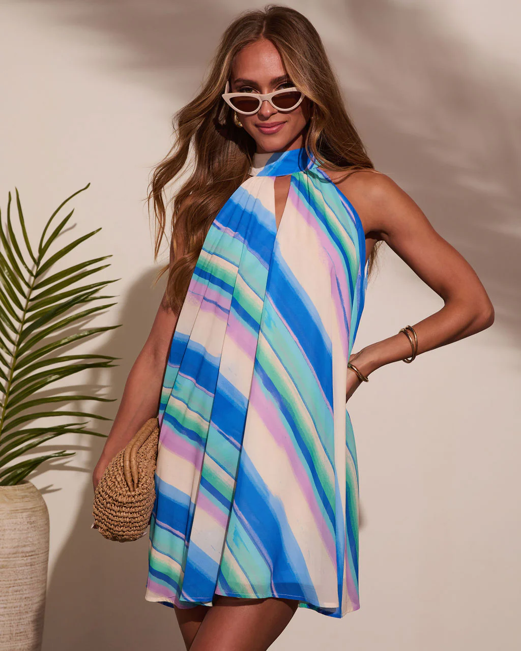 Sweet Havana Mockneck Mini Dress