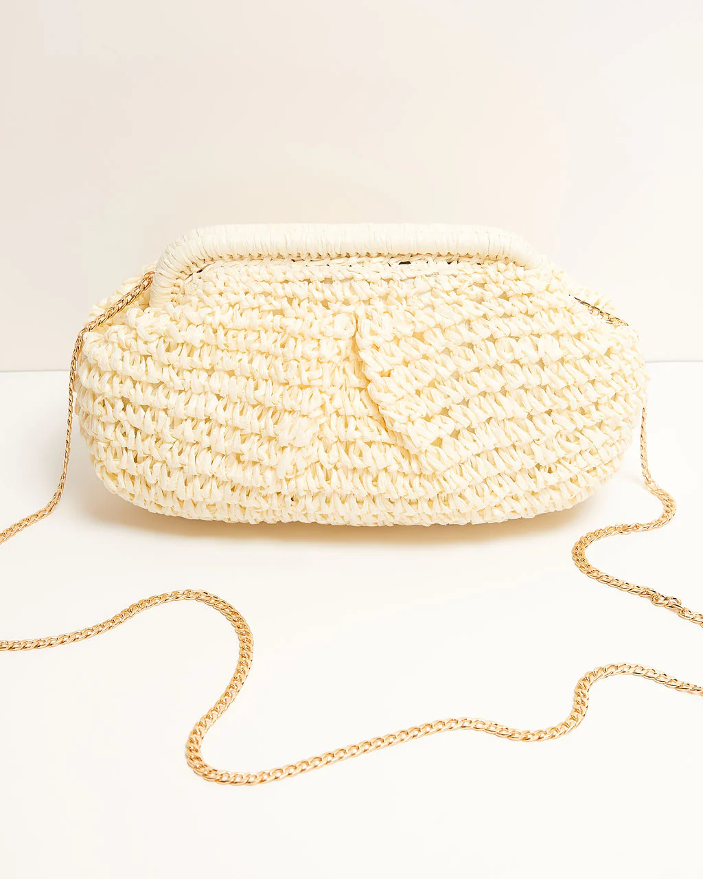 Poolside Straw Pouch Clutch
