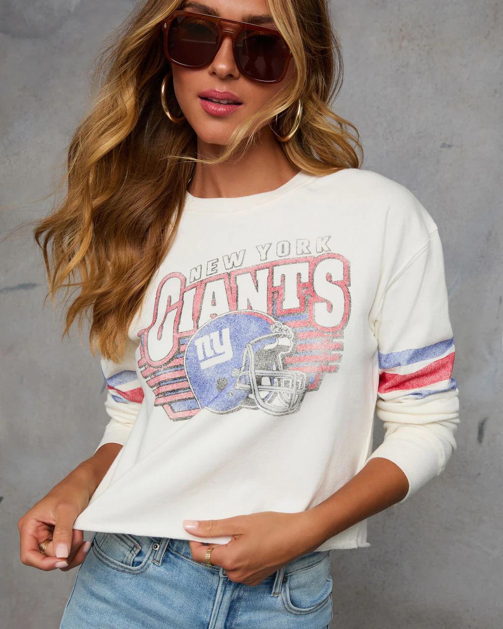 New York Giants Long Sleeve Graphic Sweatshirt