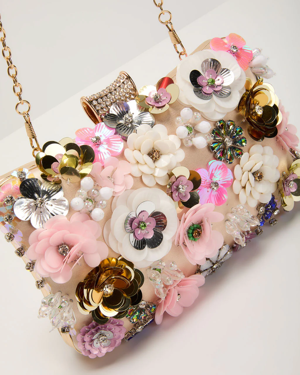 Like Wildflowers Floral Embroidered Clutch
