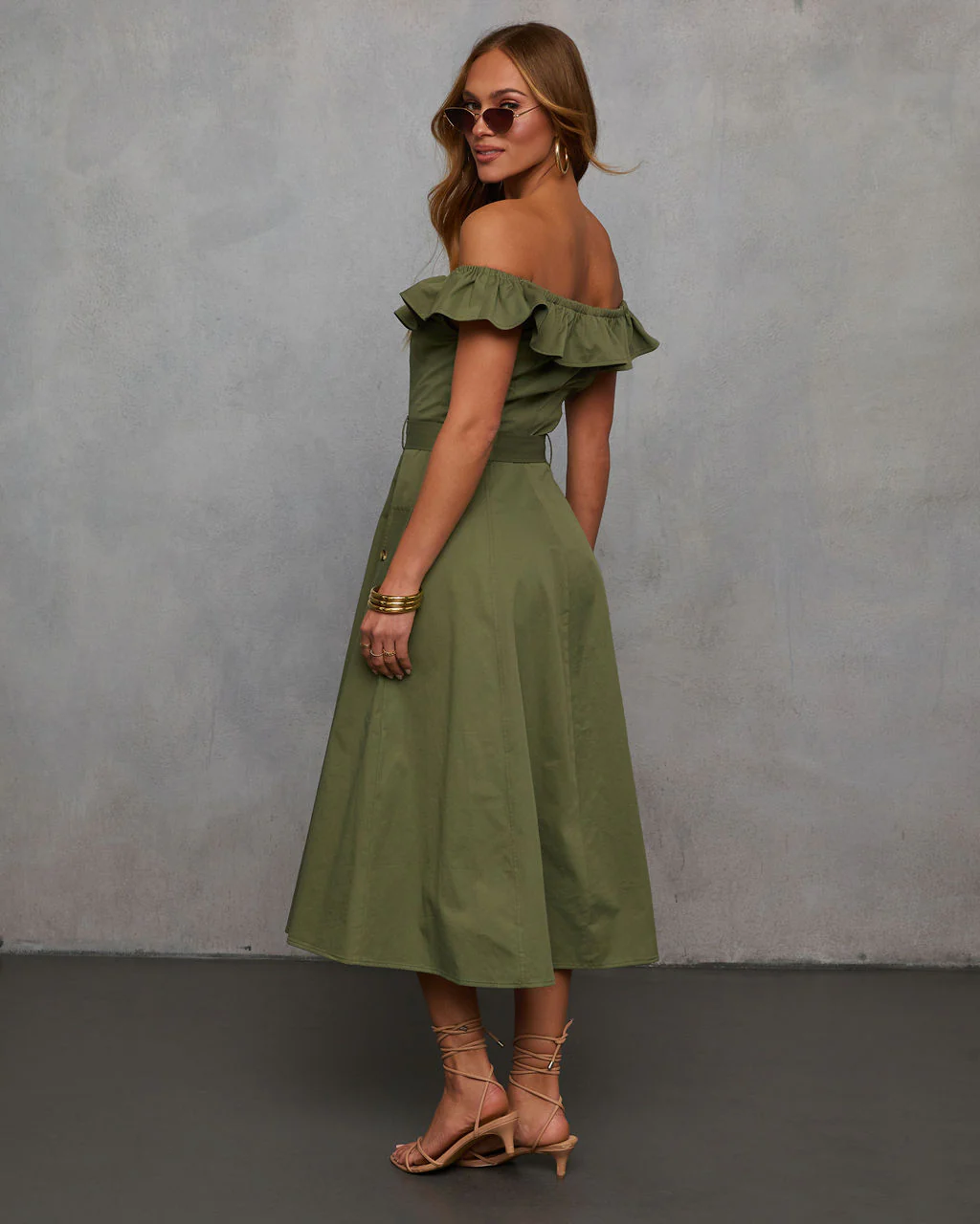 Maryanne Belted Utility Midi Dress