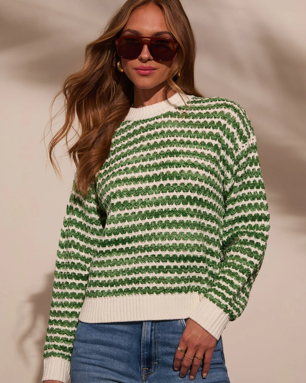 Liliana Striped Crewneck Sweater