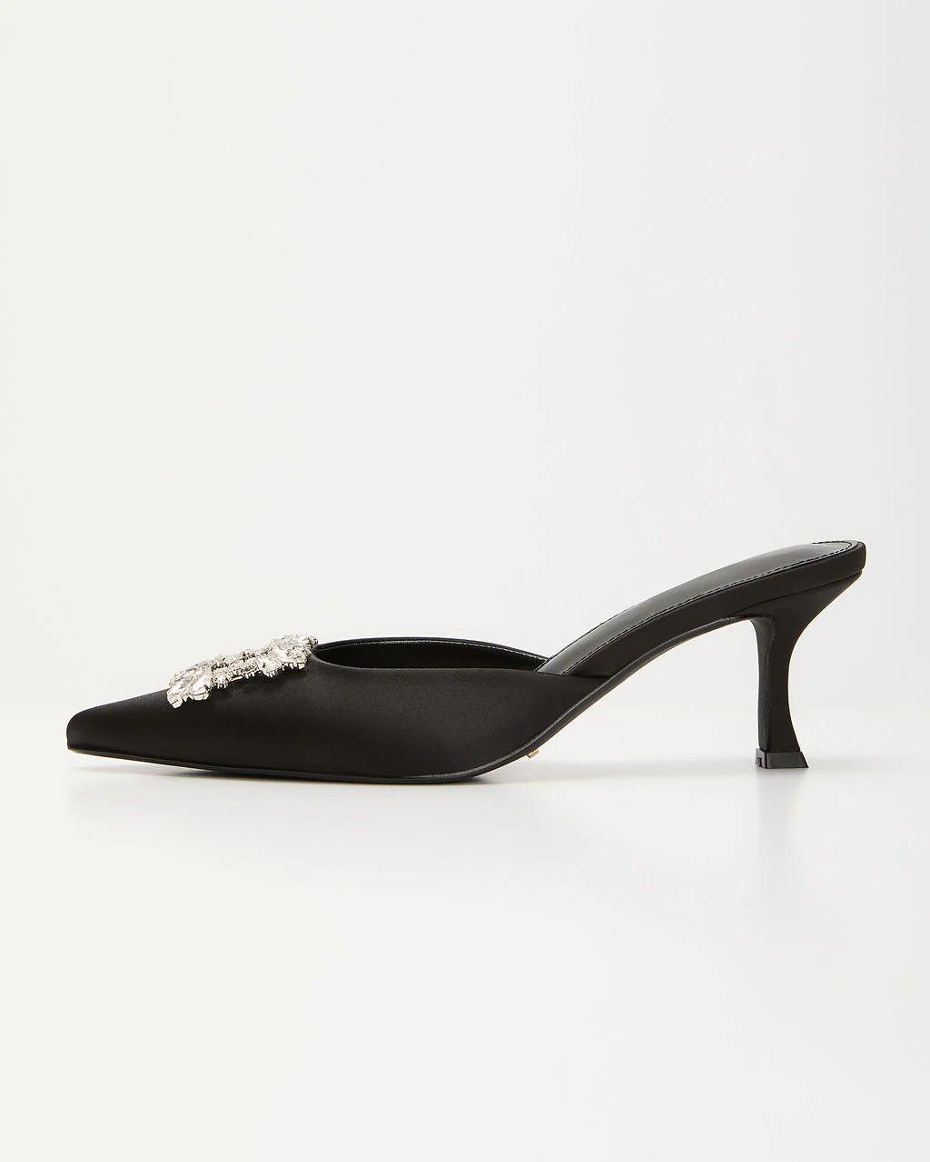 Lets Dance Rhinestone Buckle Mule