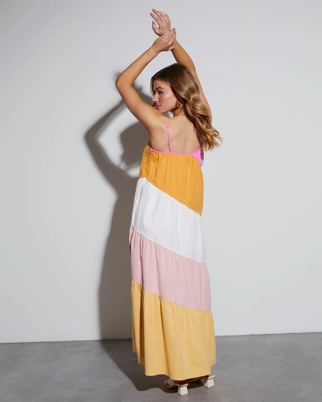 Patricia Colorblock Cotton Maxi Dress