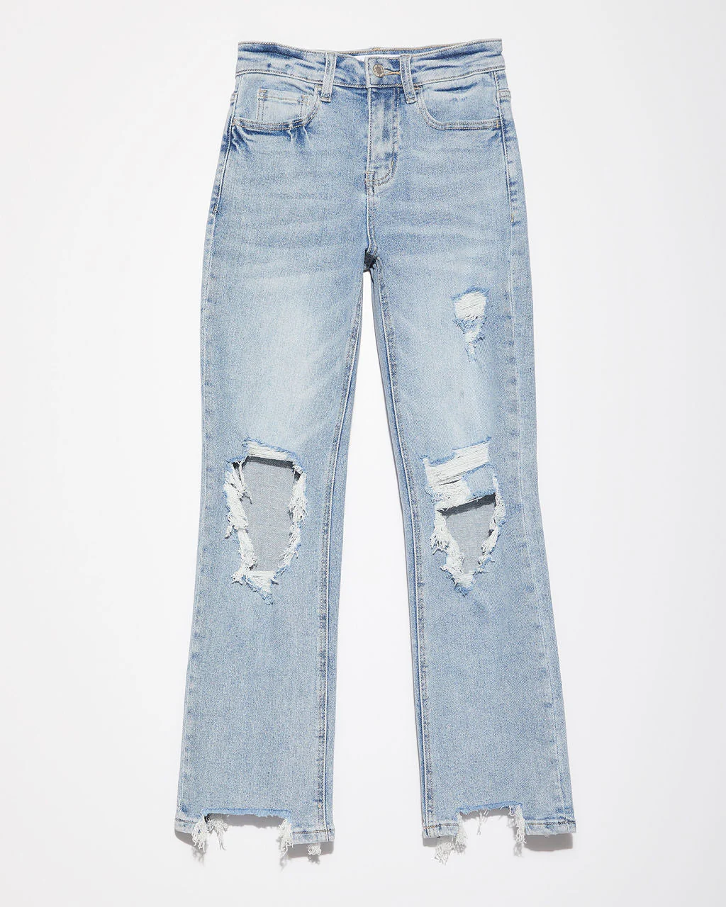 Jolee High Rise Distressed Cropped Jeans