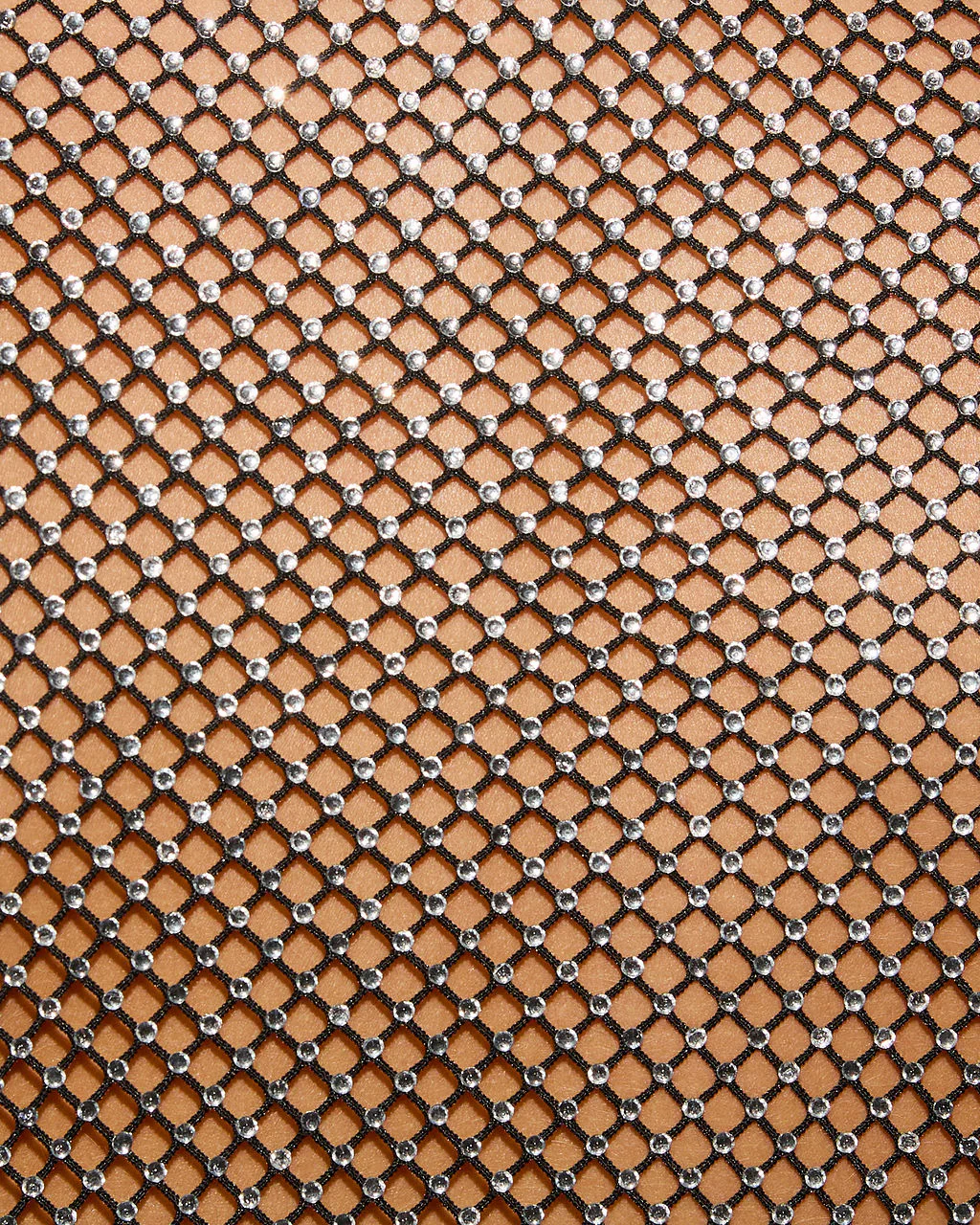 Straight To You Sheer Embellished Mesh Top