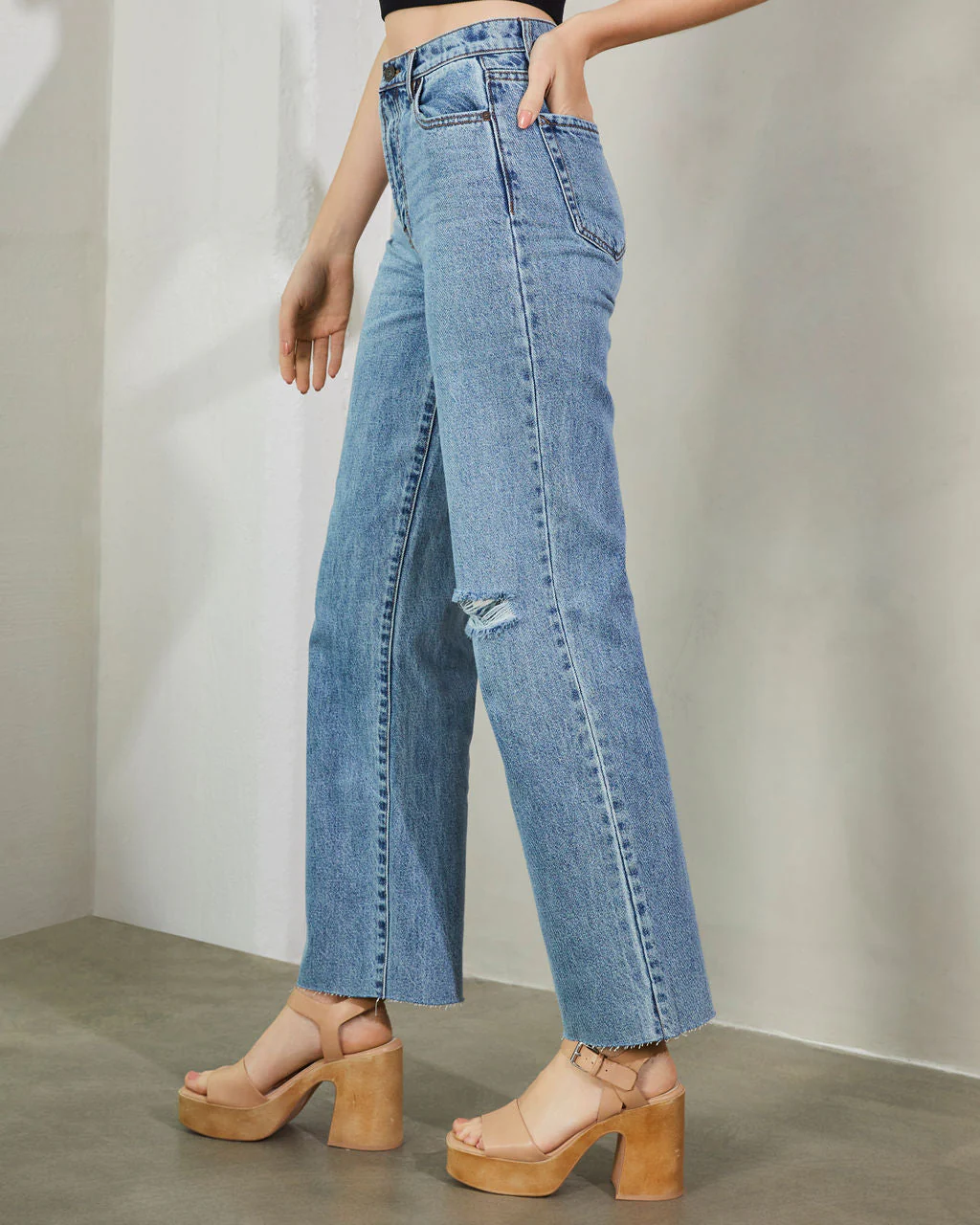 Woolridge High Rise Straight Leg Jeans