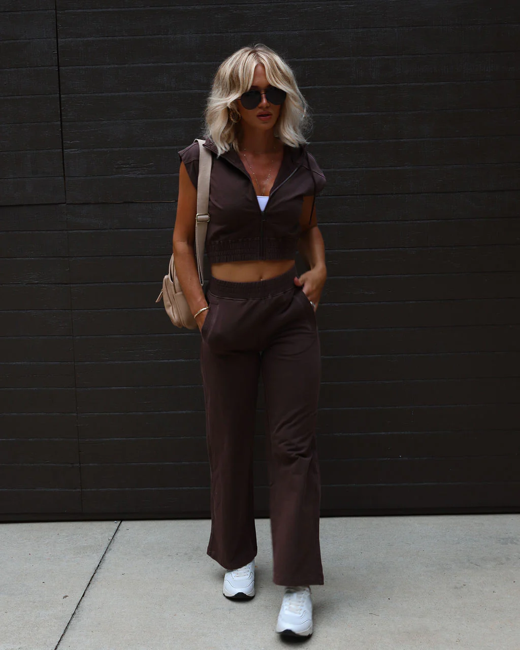 Tillie Sleeveless Zip Up Hoodie