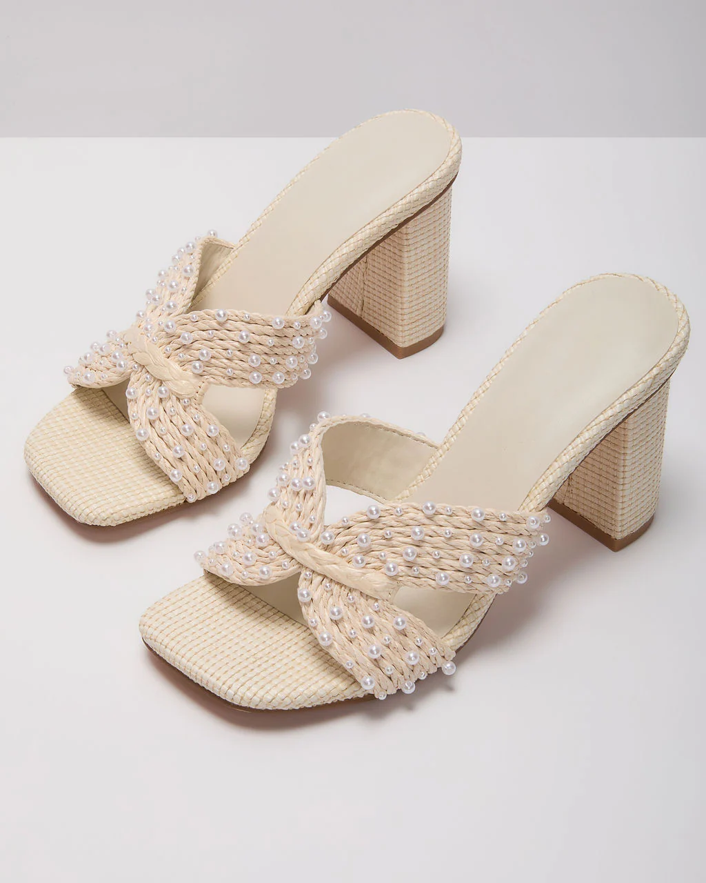 Celena Pearl Embellished Mules