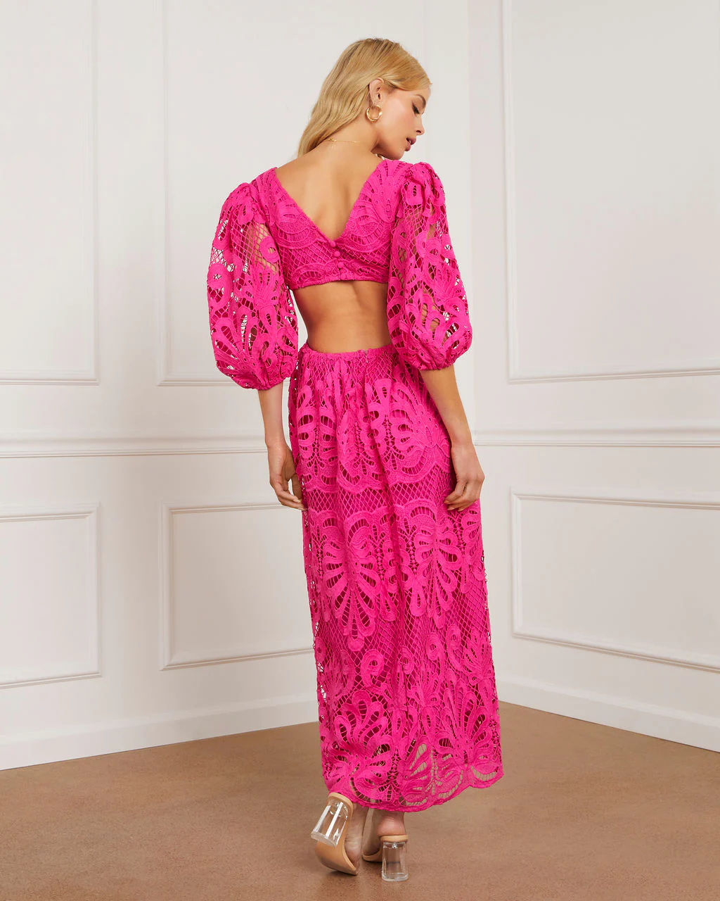 Vivianna Eyelet Maxi Dress