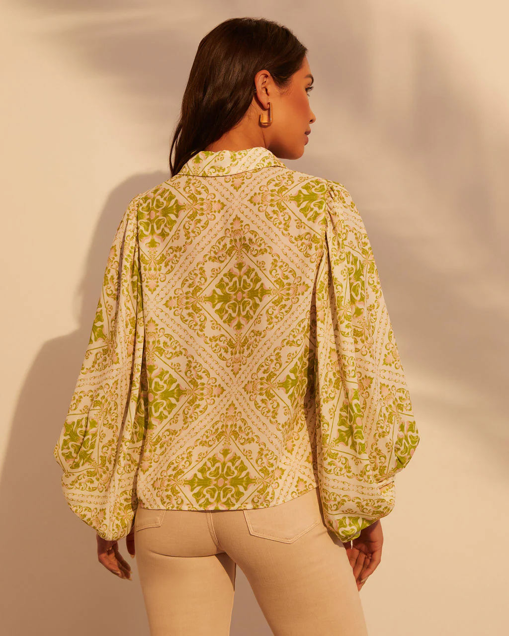 Raegan Button Down Long Sleeve Top