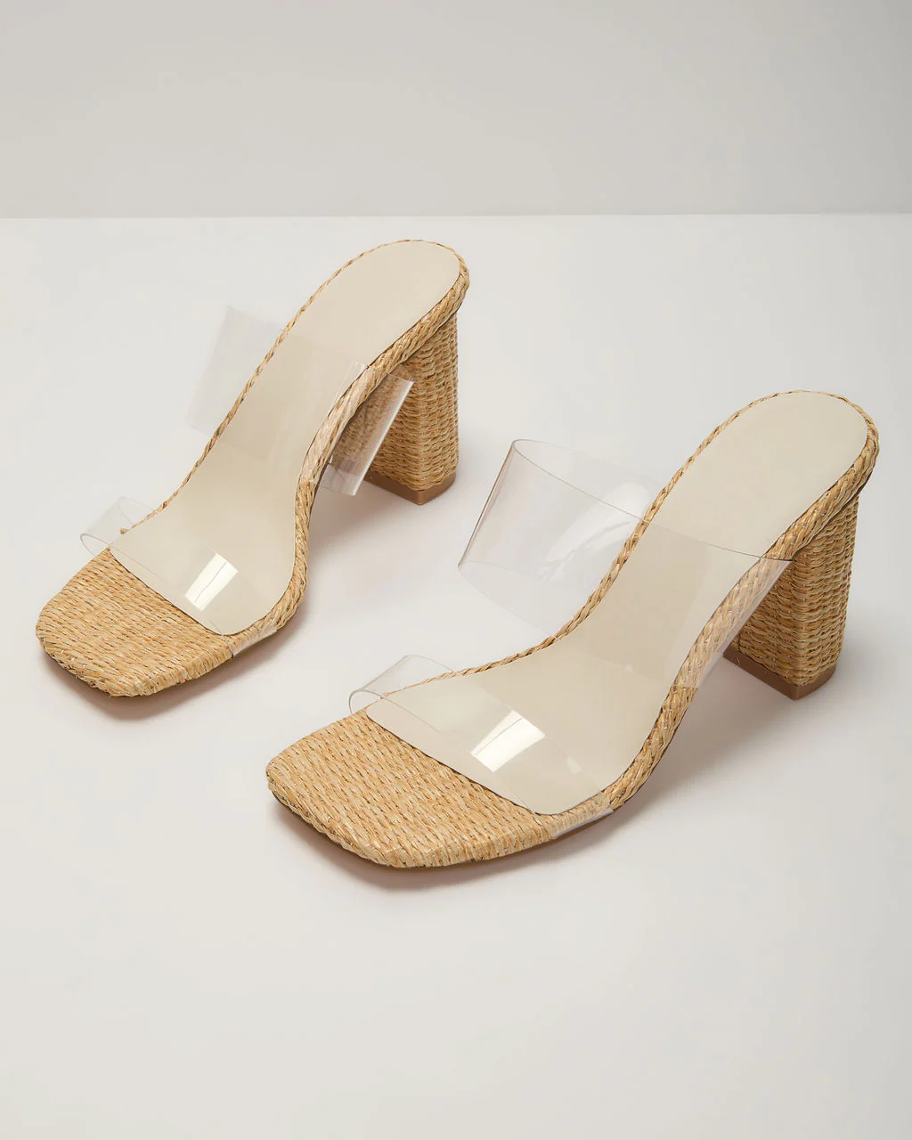 Sunny Days Clear Open Toe Mules