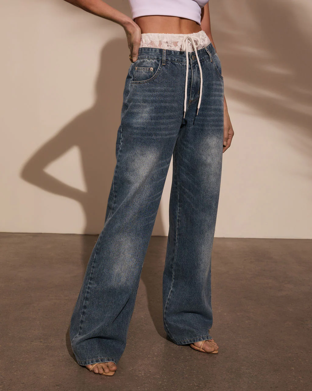 Silas Lace Boxer Waistband Jeans