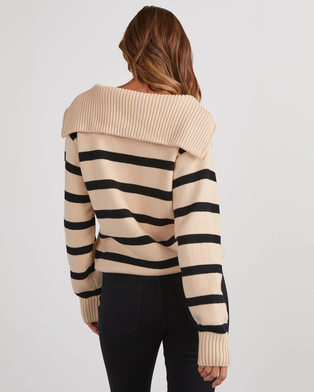 Oakley Cotton Striped Knit Pullover Sweater
