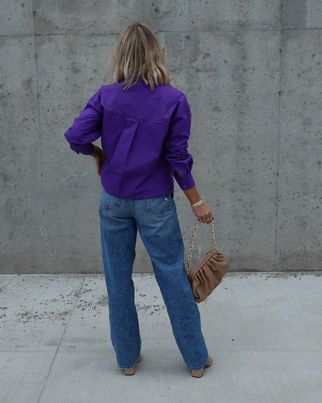 Infinity Cotton Button Down Top