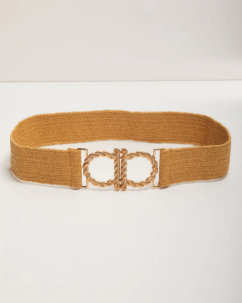 Staci Straw Stretch Belt