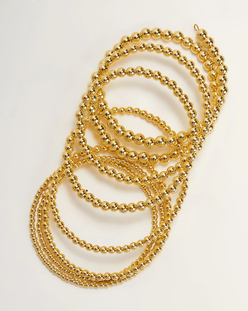 Beaded 18k Gold Plated Bangles