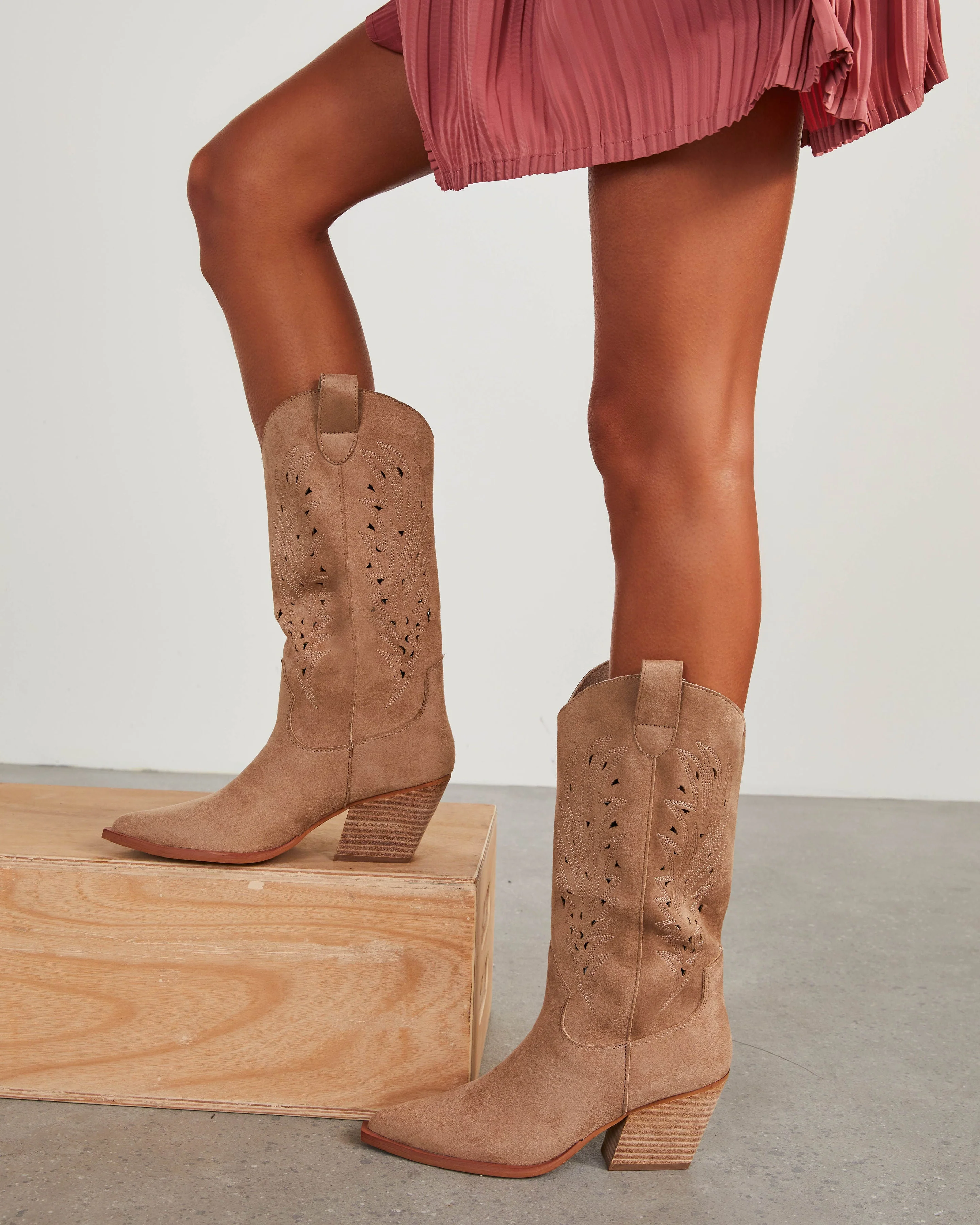 Arnell Laser Cut Western Boot