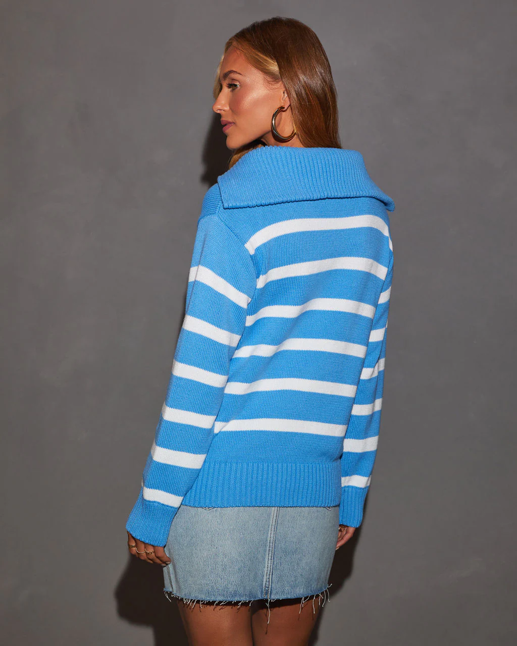 Oakley Cotton Striped Knit Pullover Sweater