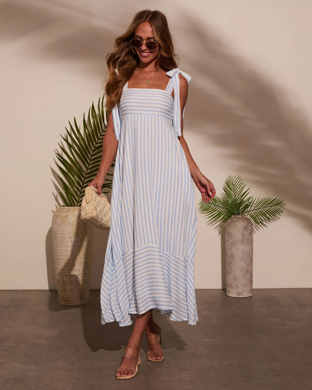 Colene Striped Maxi Dress