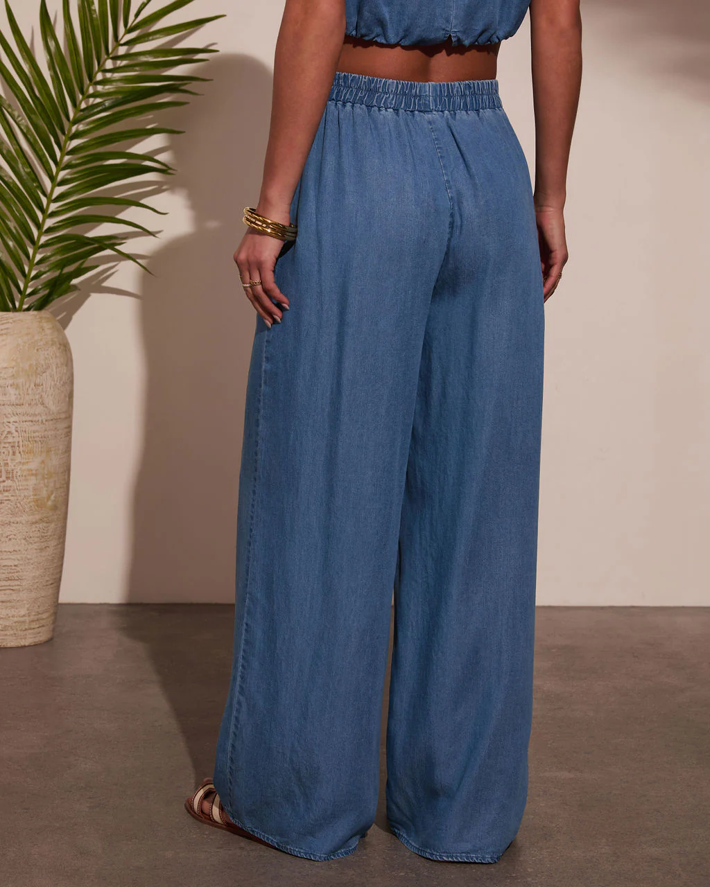 Santie Pleated Denim Pants