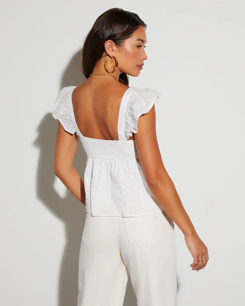 Meredith Cropped Short Sleeve Top