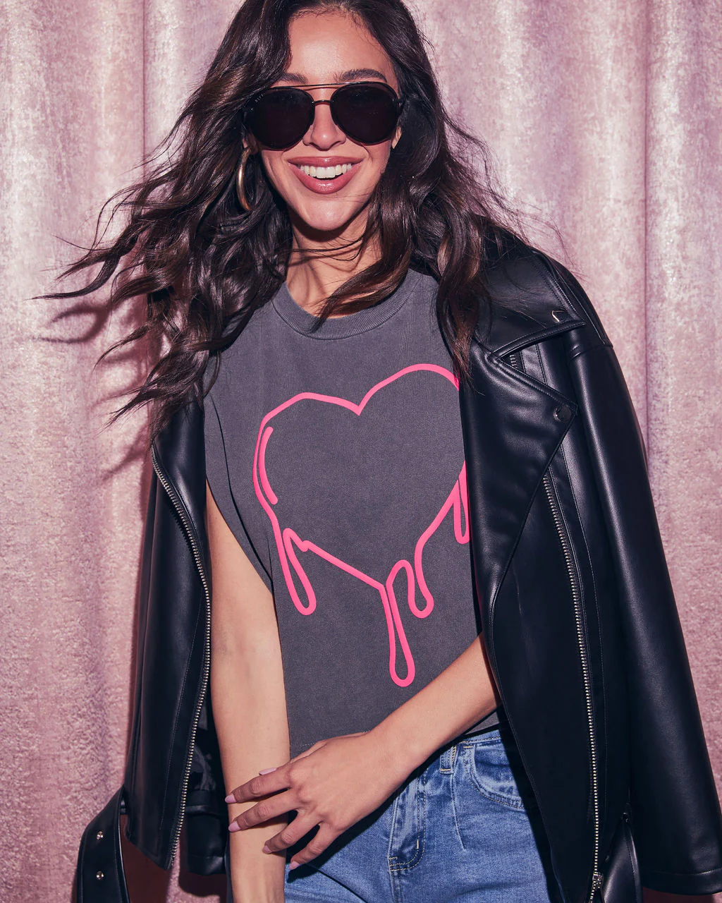 Plenty Of Love Muscle Tee Heart Graphic