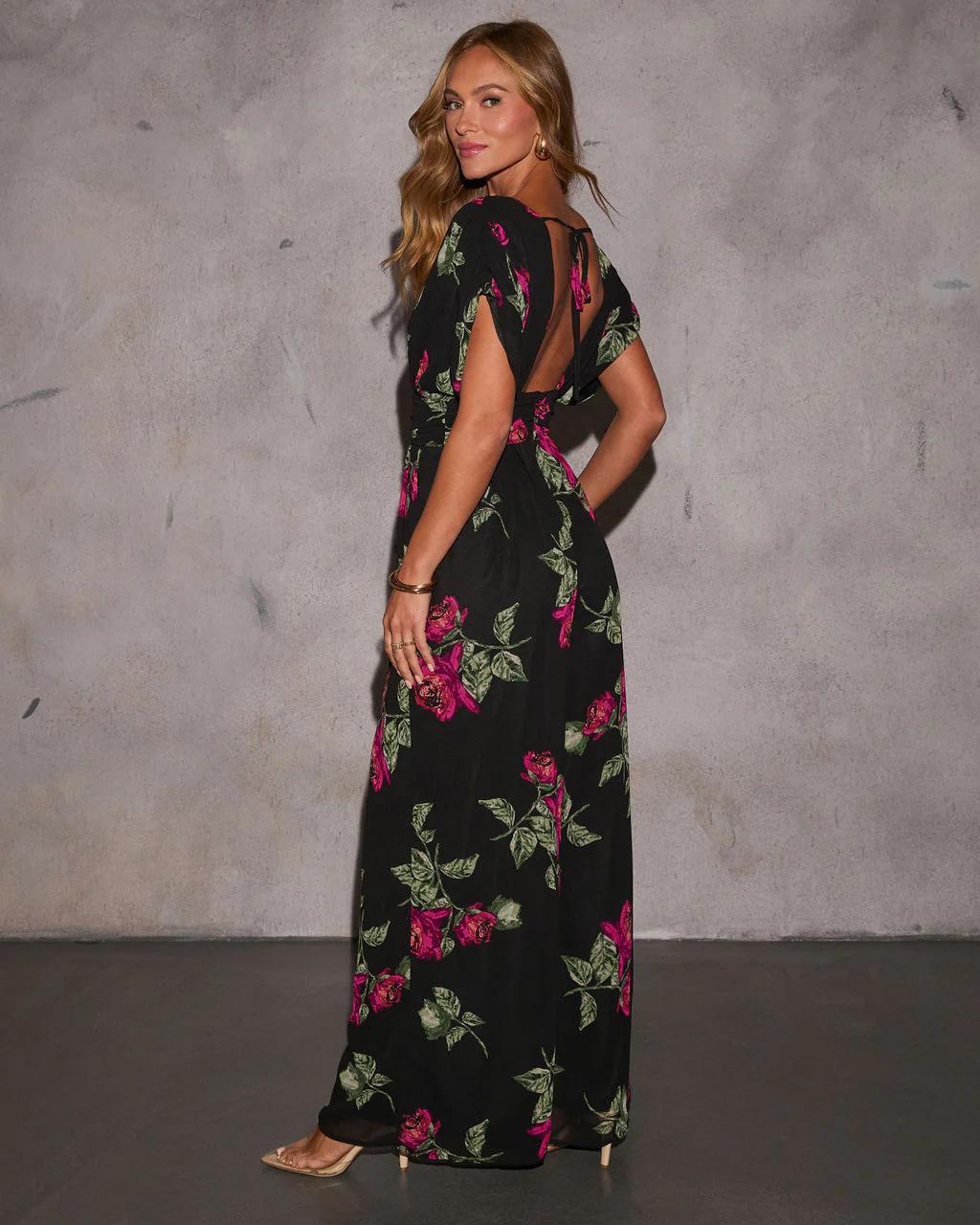 Santana Plunging Neckline Floral Jumpsuit
