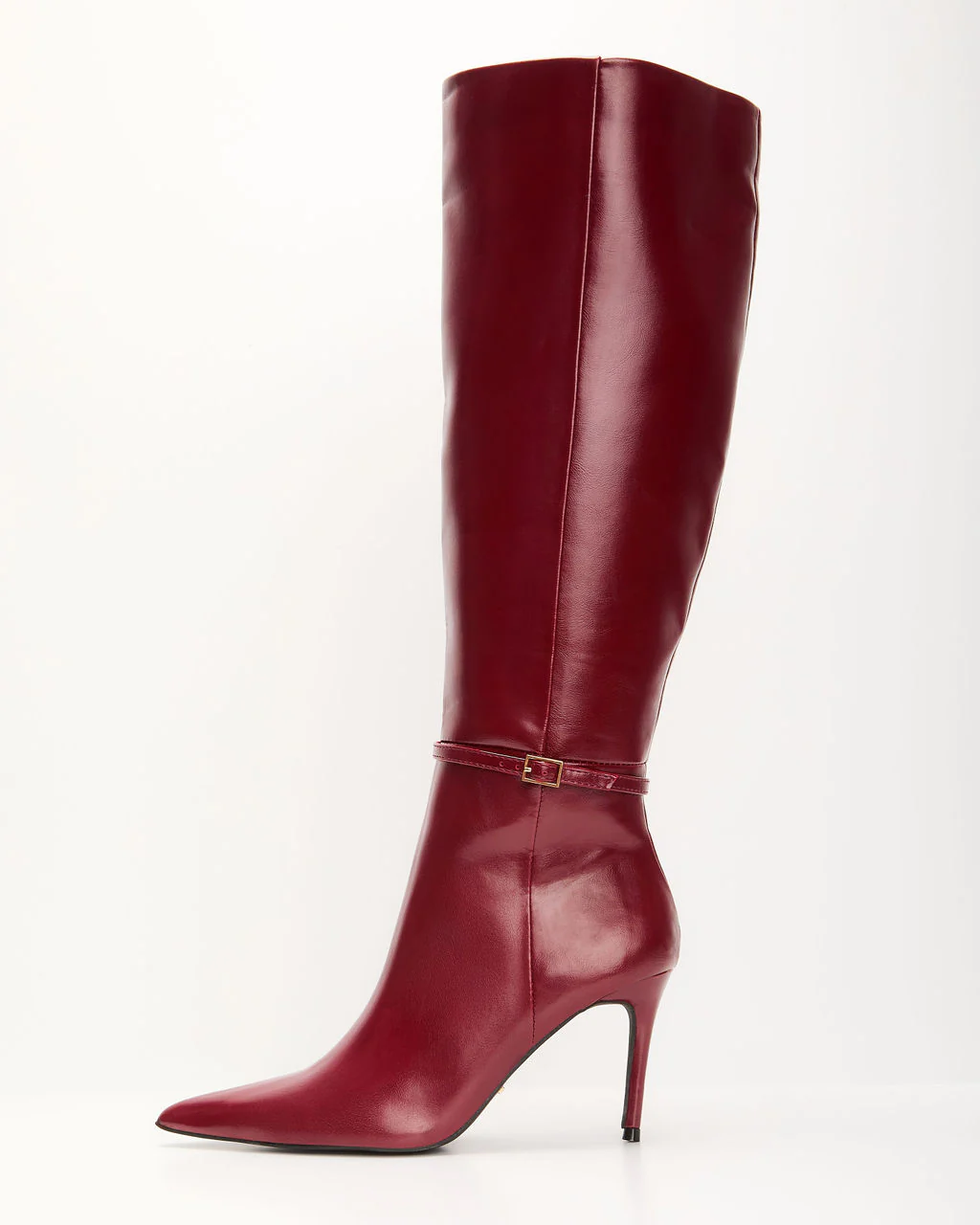 Violetta Patent Leather Heeled Knee High Boots