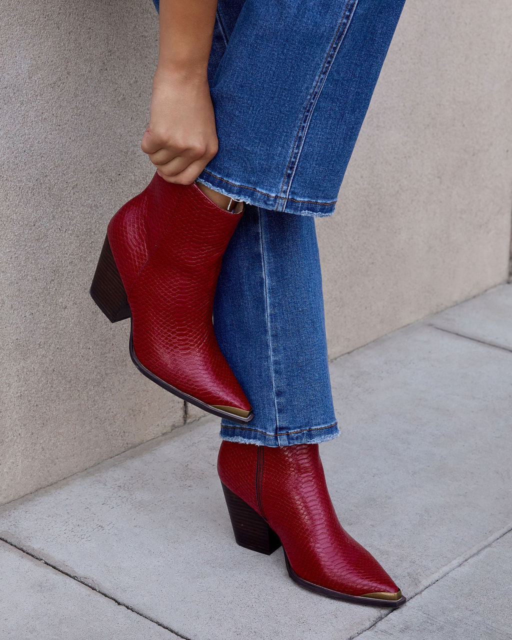 Autumn Trails Block Heel Ankle Boots