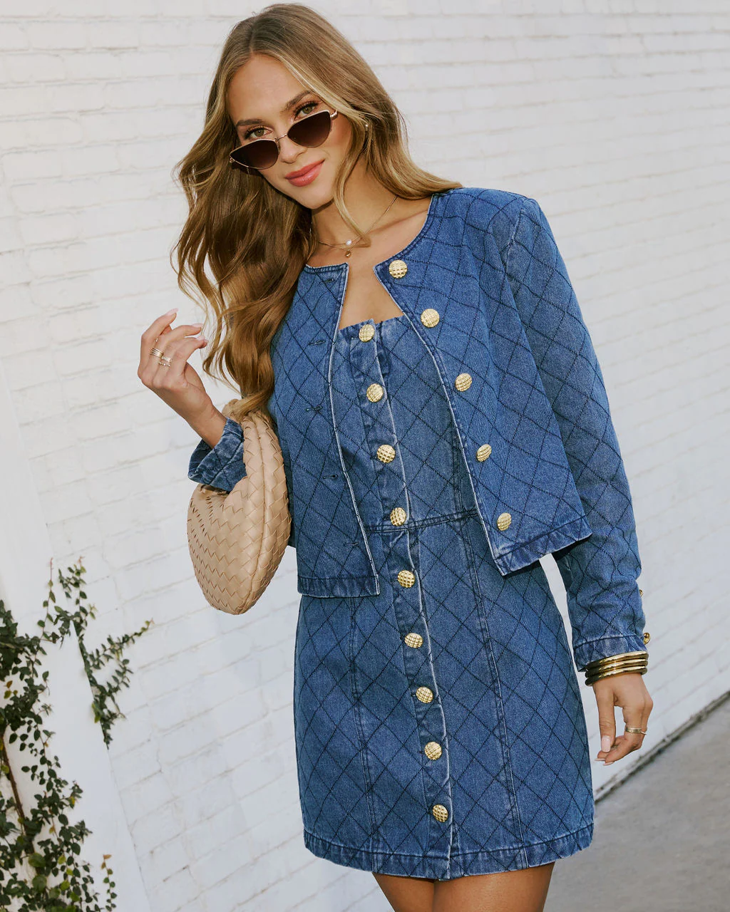 Maryline Cropped Denim Jacket