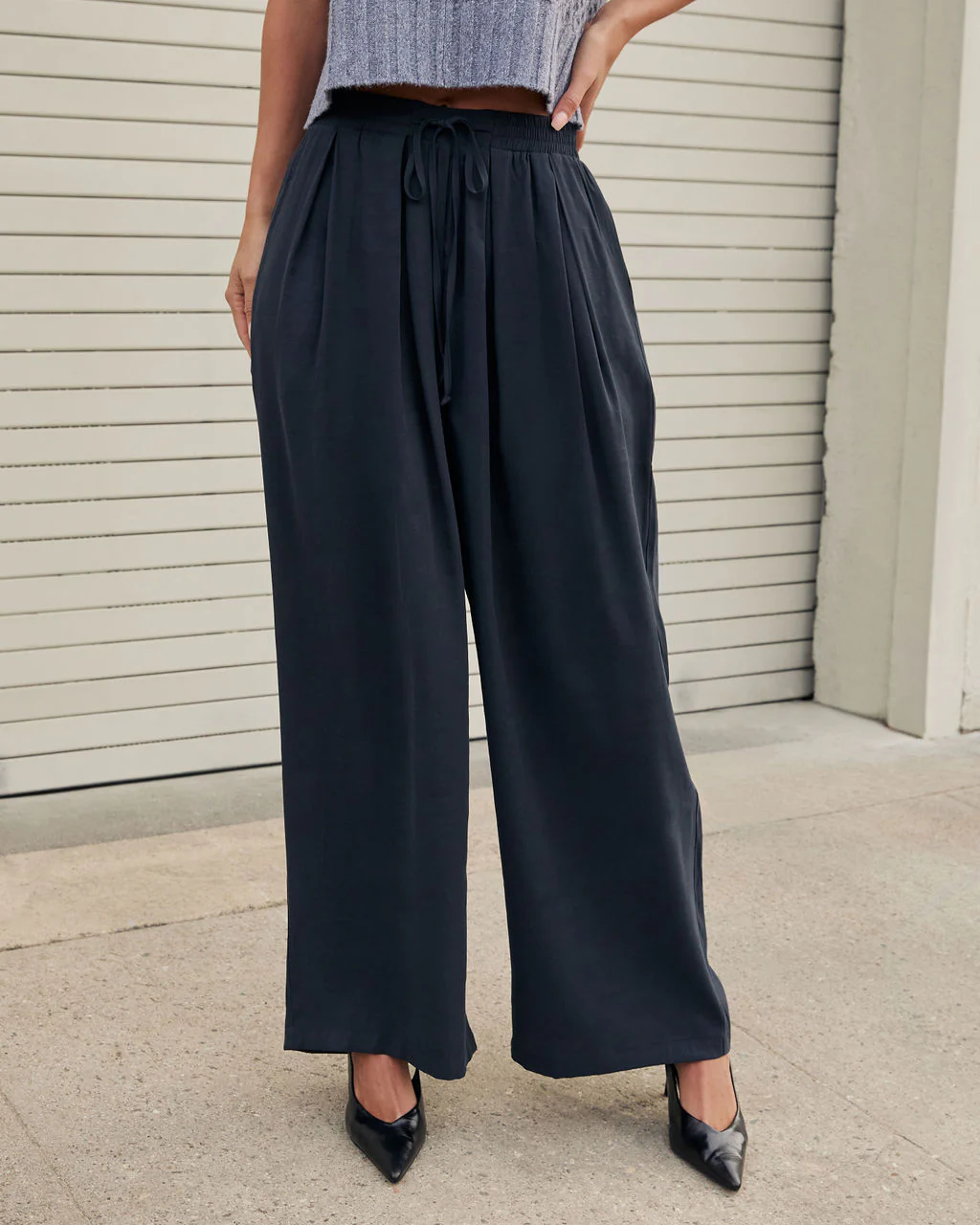 Marlah Pleated Drawstring Pants