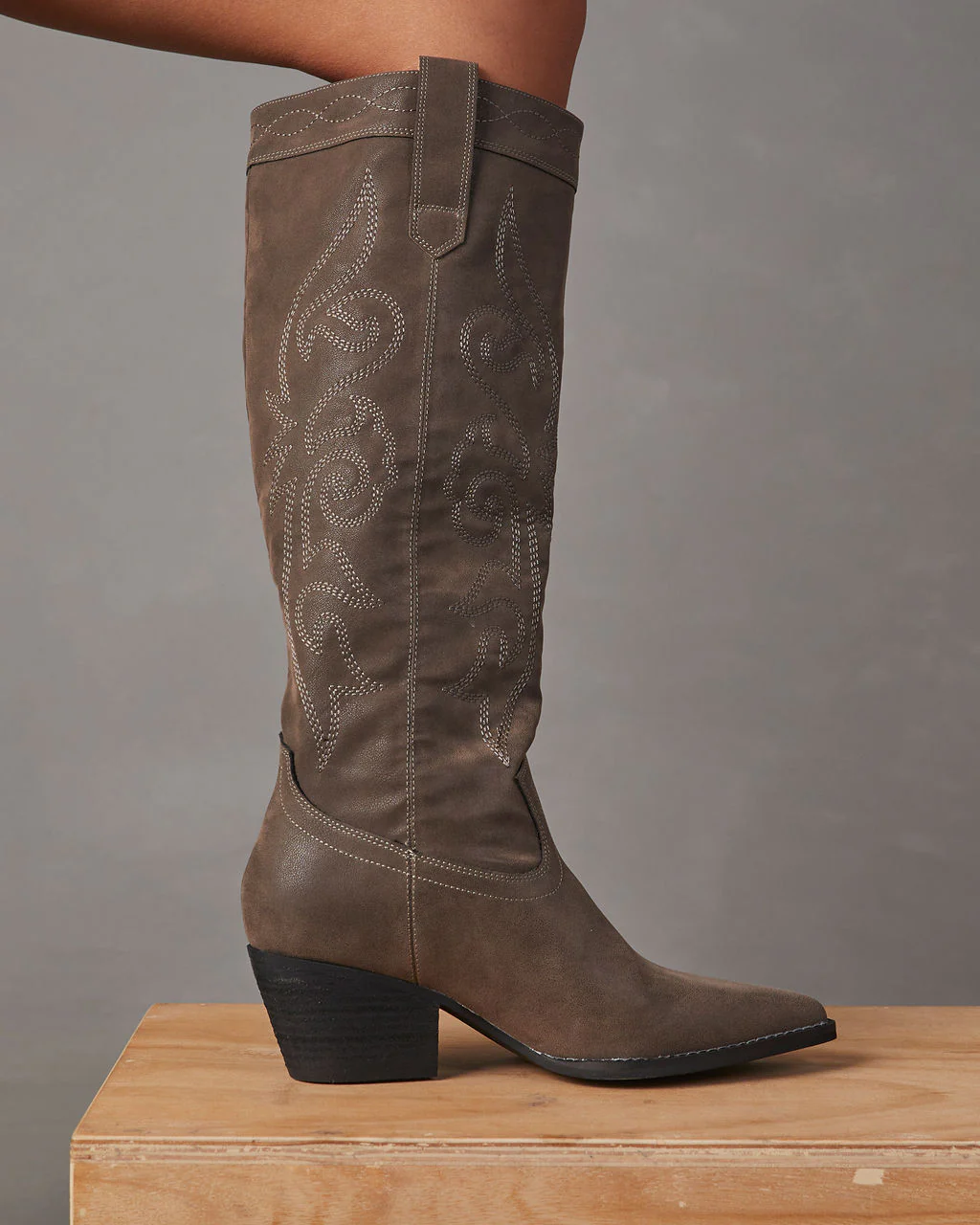 Vinny Knee High Western Boot